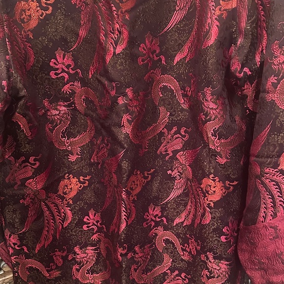 Stunning Citron brand Red and Black kimono jacket Size L-will fit XL as well - Picture 6 of 7